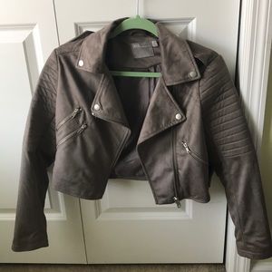 ASOS Faux Suede Biker Jacket